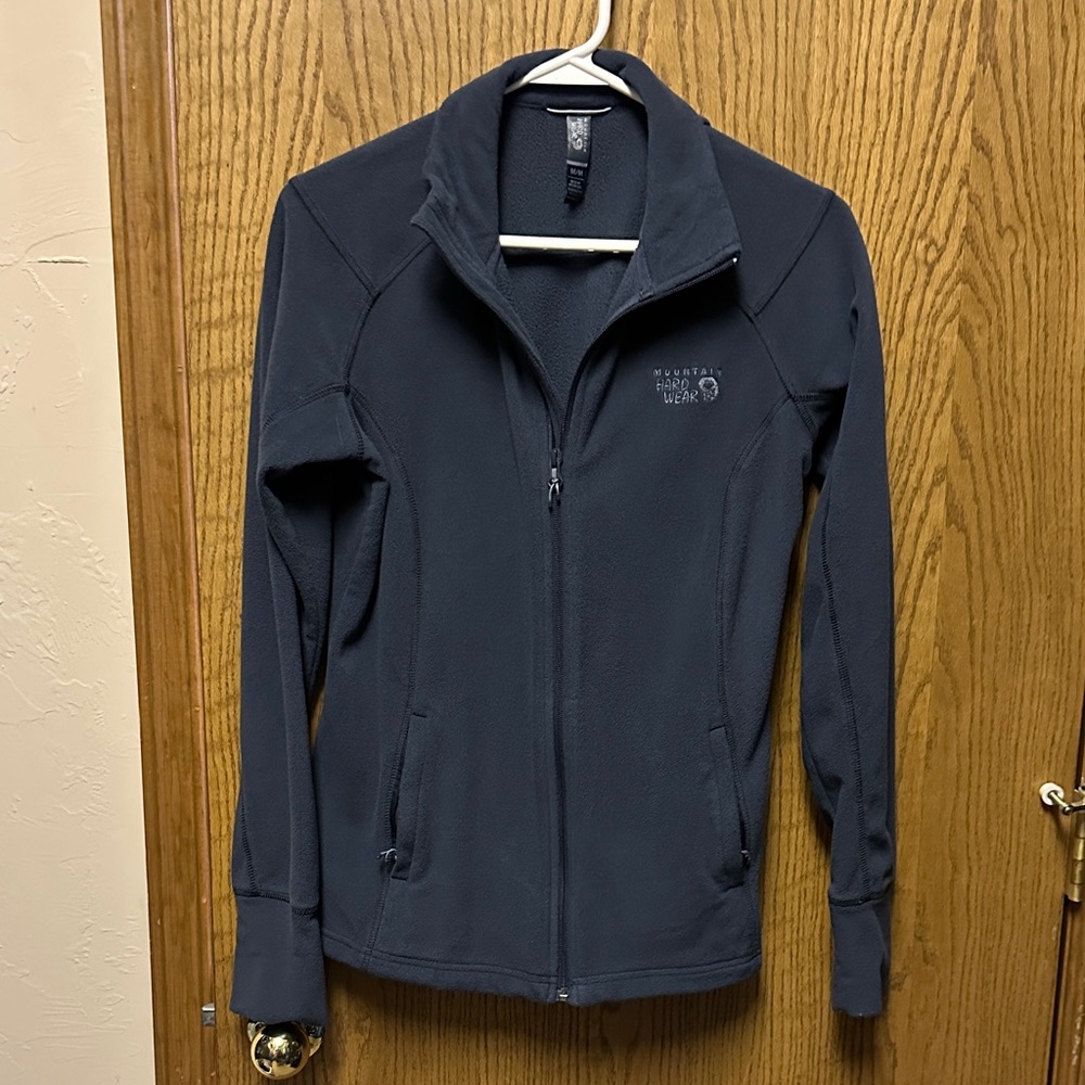 Mountain Hardwear Women's Dark Gray Full-Zip Fleece Jacket
